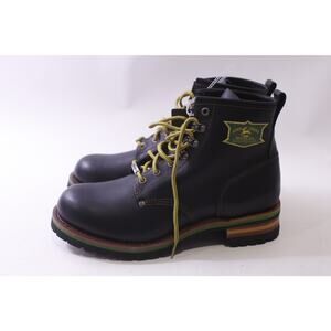 John Deere, Skechers, Cascades, Boots, Black, Leather, Men's 12 ~ 250930-RO 1342